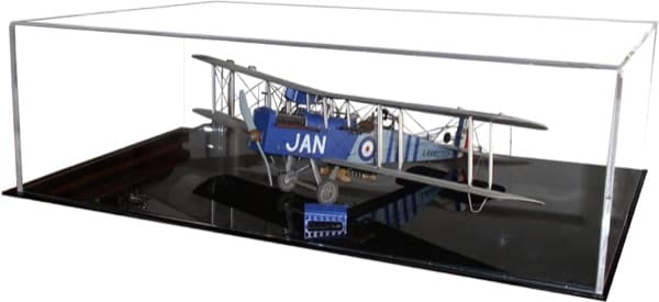 Clear acrylic display case 12x12x6 inches for diecast models