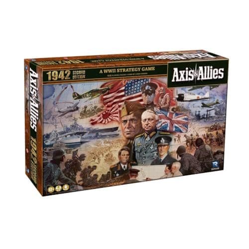 Axis and Allies 1942 Second Edition game board with 410 plastic miniatures