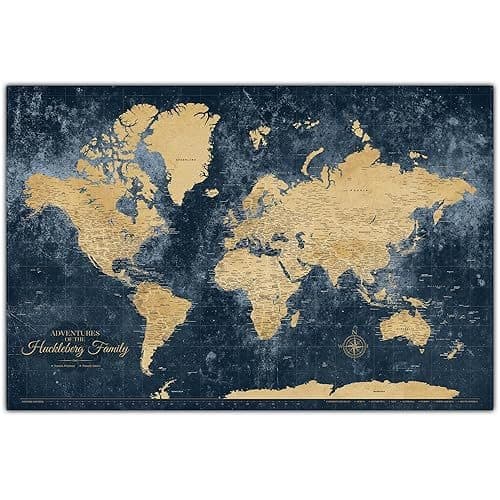 D-Day invasion routes map poster 23x30 inches