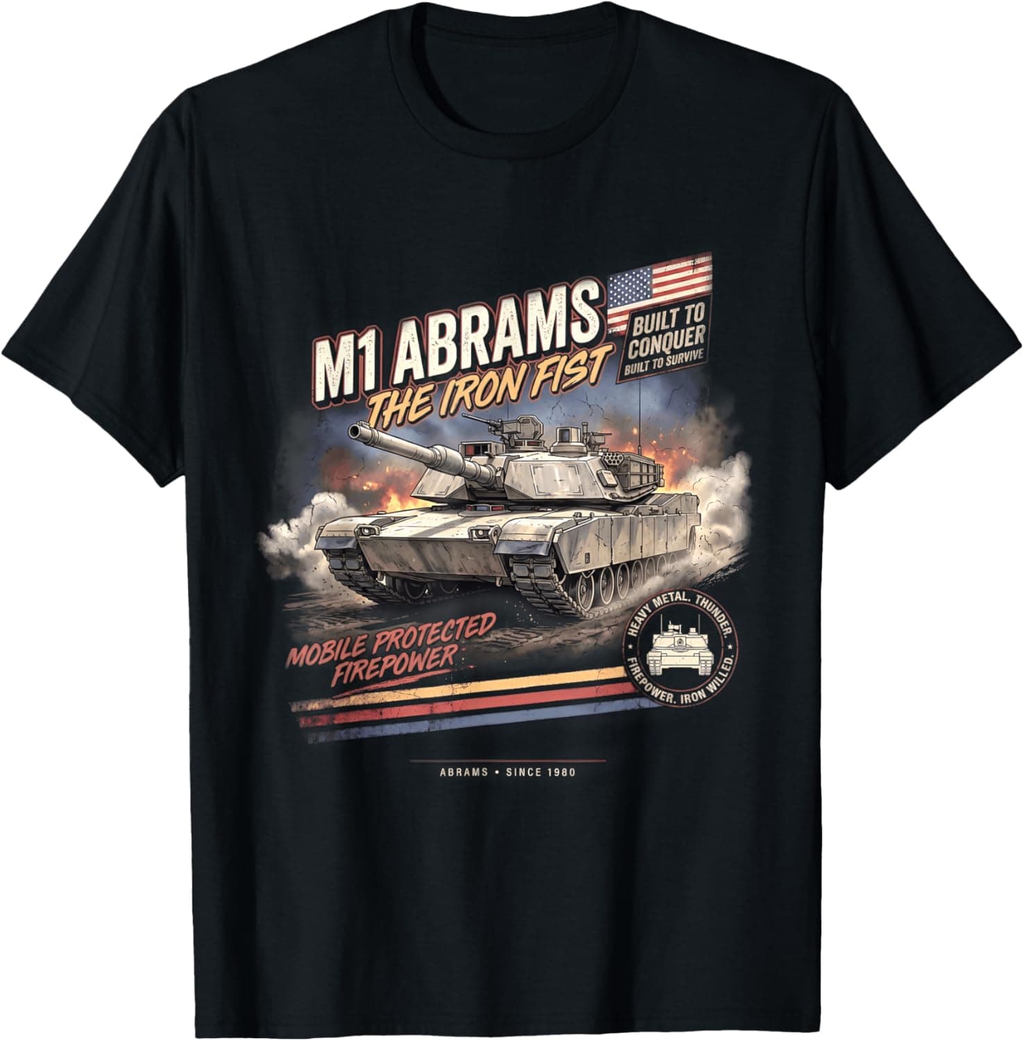 M1 Abrams Vintage/Retro Collectable Design T-Shirt