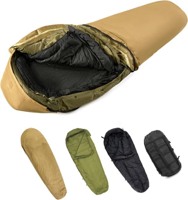 MT Military Modular Sleeping Bag System with bivy cover