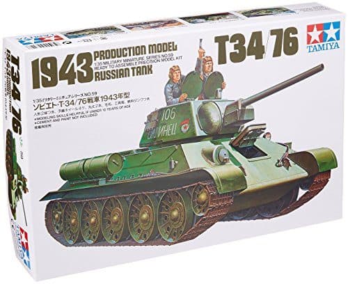 Tamiya 1/35 T-34/76 1943 Production Model tank model kit