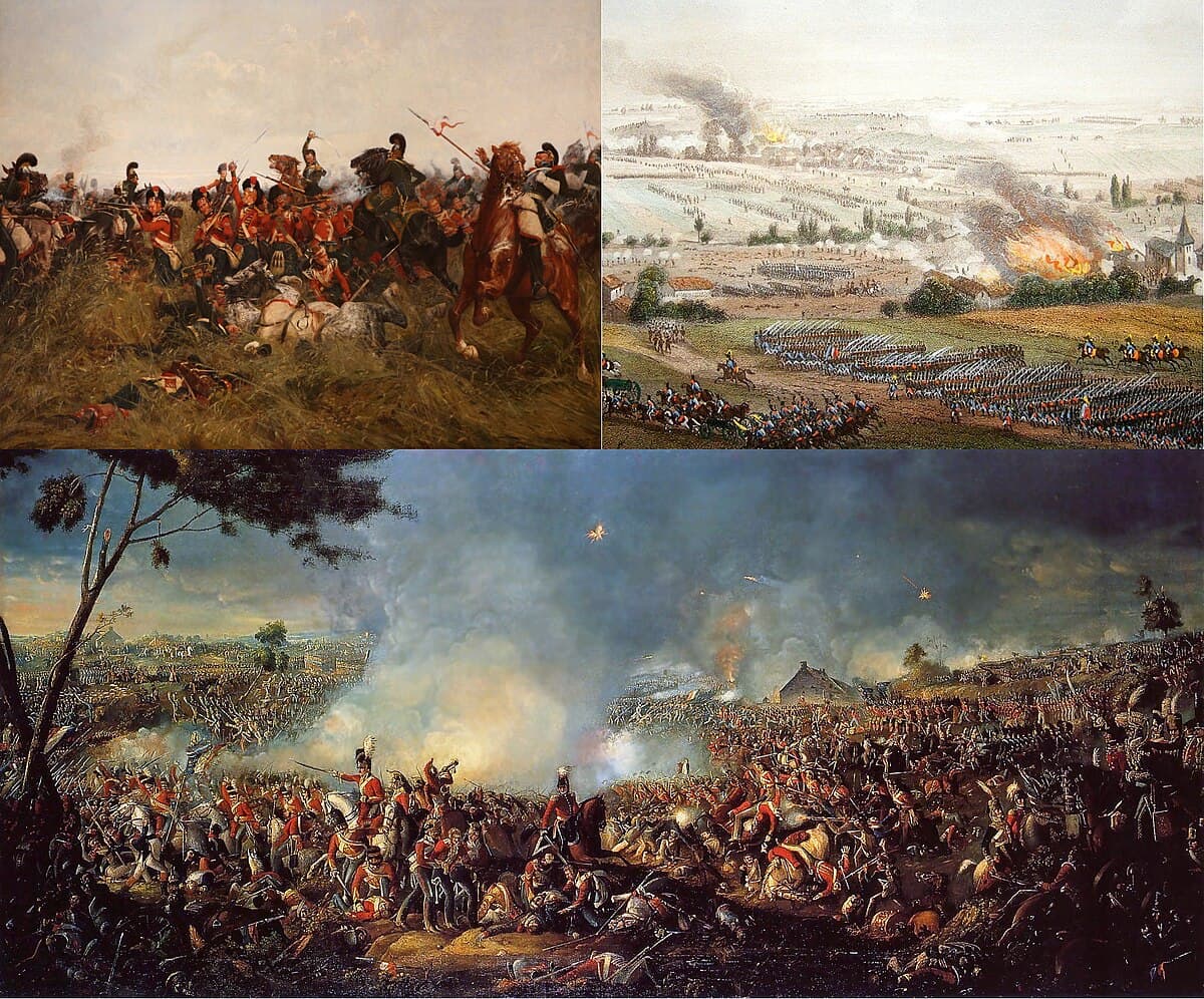 Napoleon entering Paris in triumph as crowds line the streets, March 20, 1815, beginning the Hundred Days