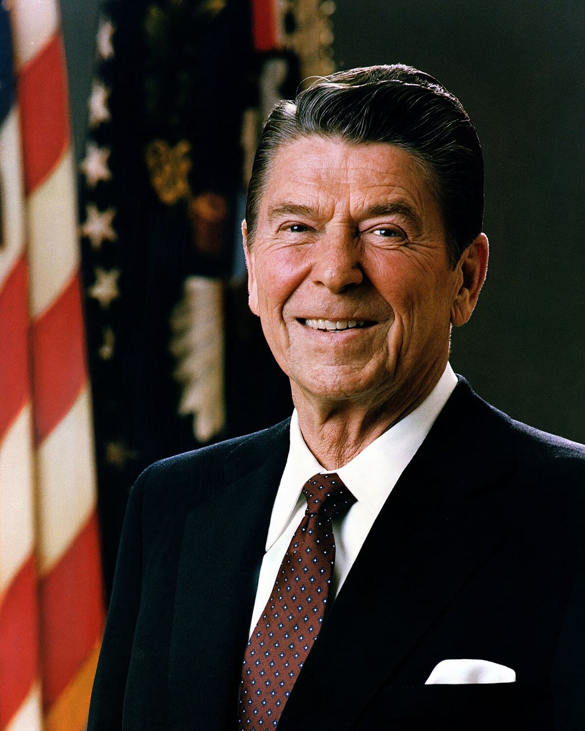 President Ronald Reagan delivering his Strategic Defense Initiative address from the Oval Office, March 23, 1983