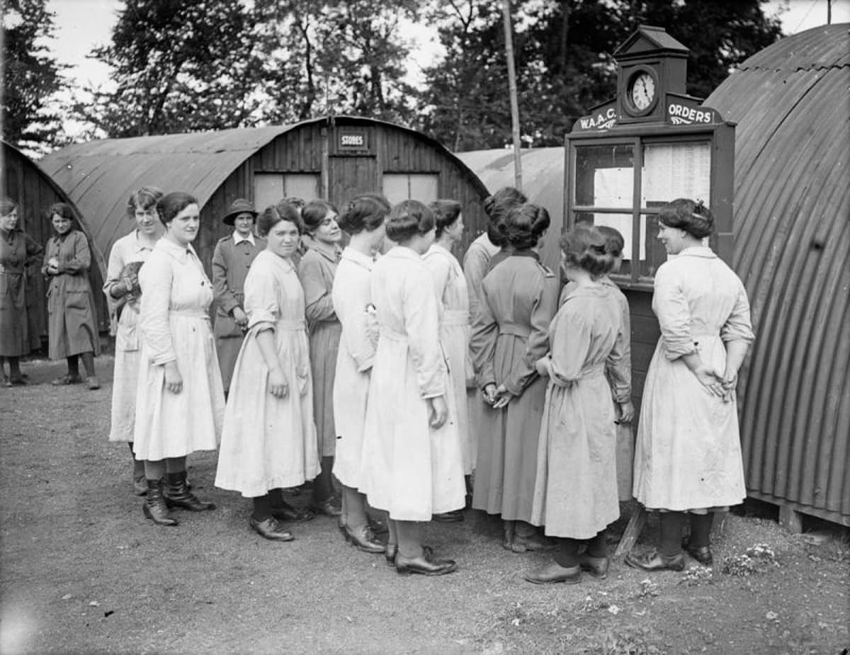 Women of the Women's Army Auxiliary Corps (WAAC) during training, 1942