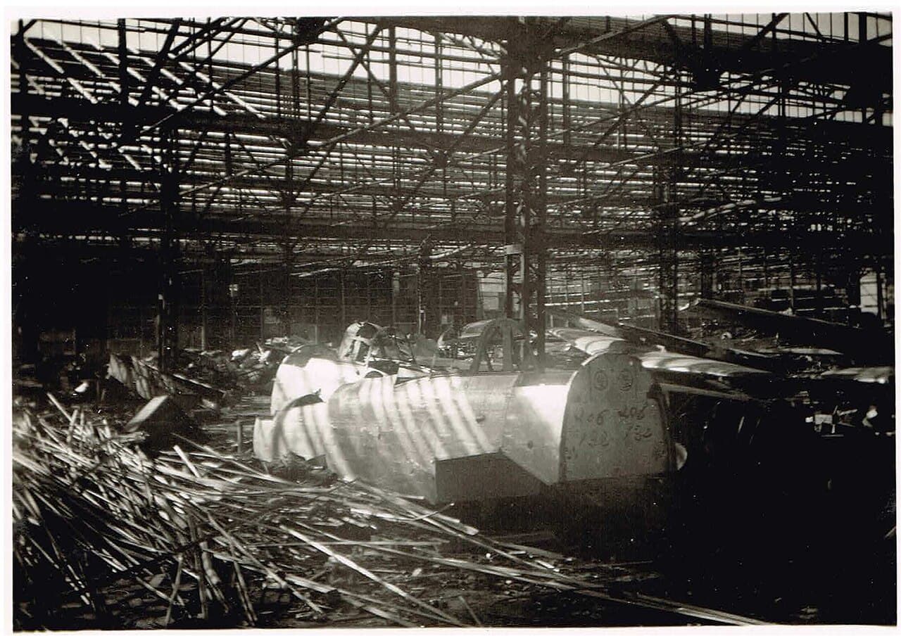 Mitsubishi A6M Zero production at a Japanese aircraft factory