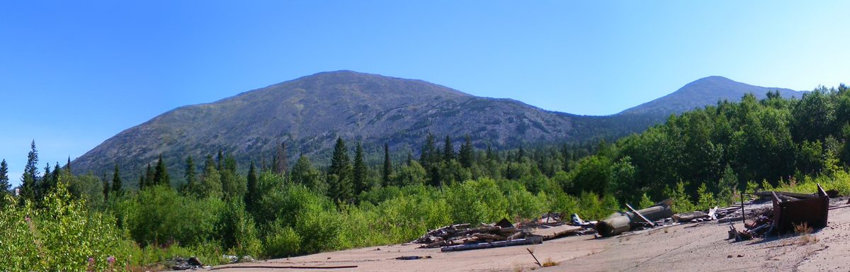 Mount Yamantau in the Ural Mountains of Russia, suspected location of massive underground military complex
