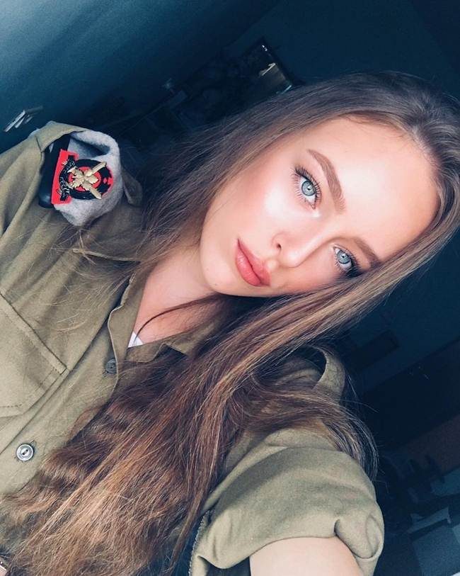 Female IDF combat soldier on patrol