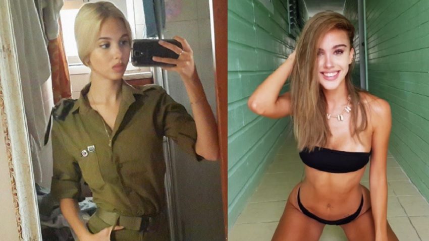 Female IDF naval soldier on duty