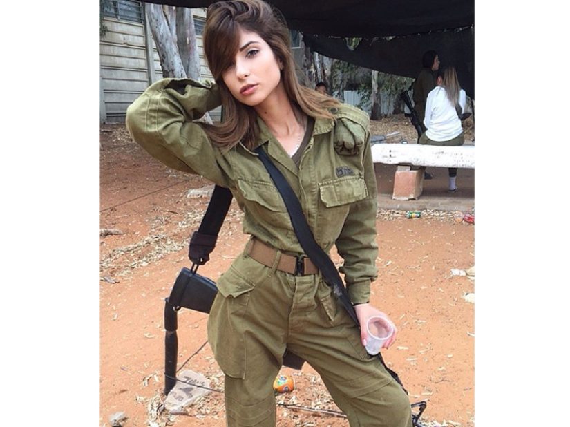 Female IDF combat medic during training