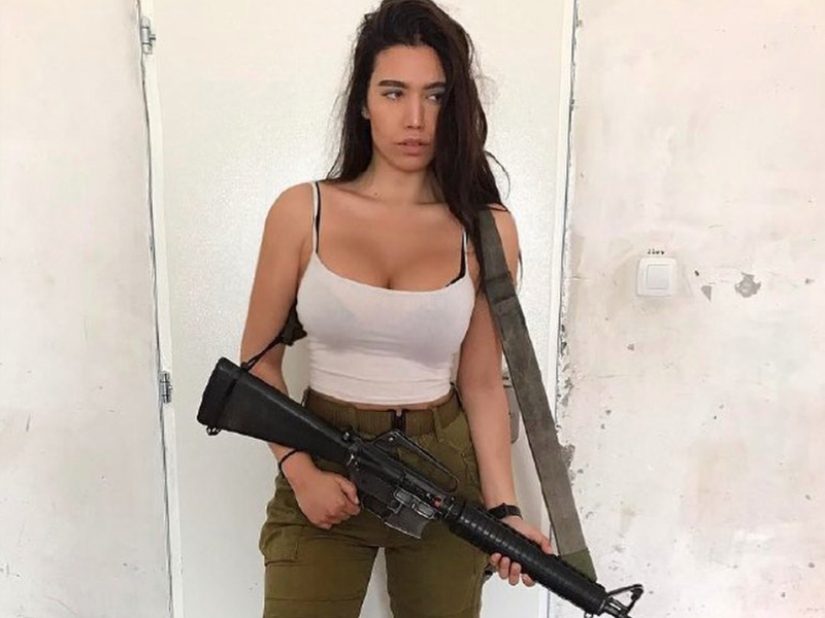 Female IDF fitness instructor leading training