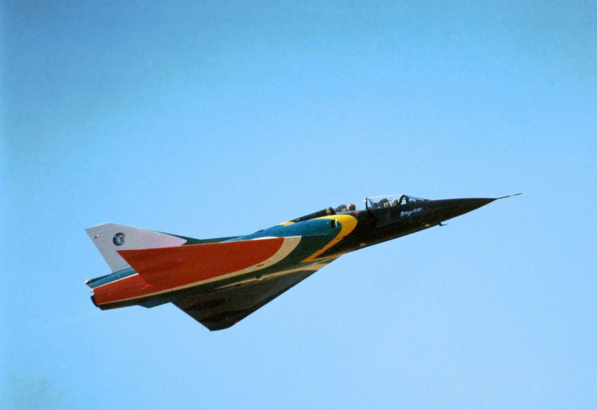 Dassault Mirage III delta-wing fighter in Israeli Air Force markings