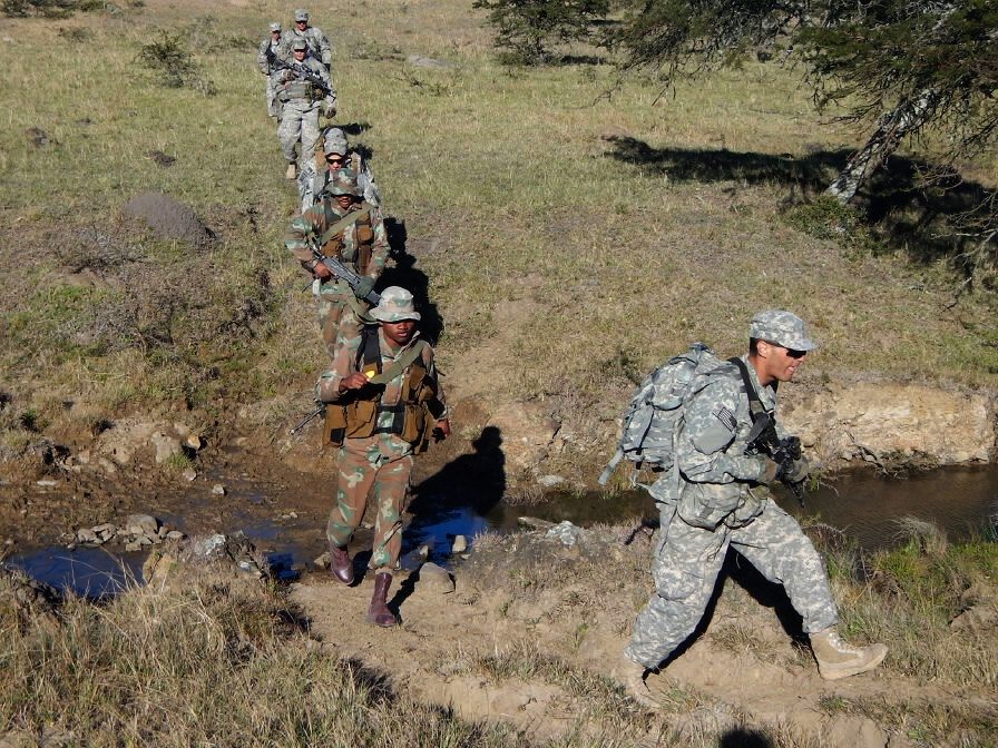 South African Special Forces Recce operators during bush warfare operations