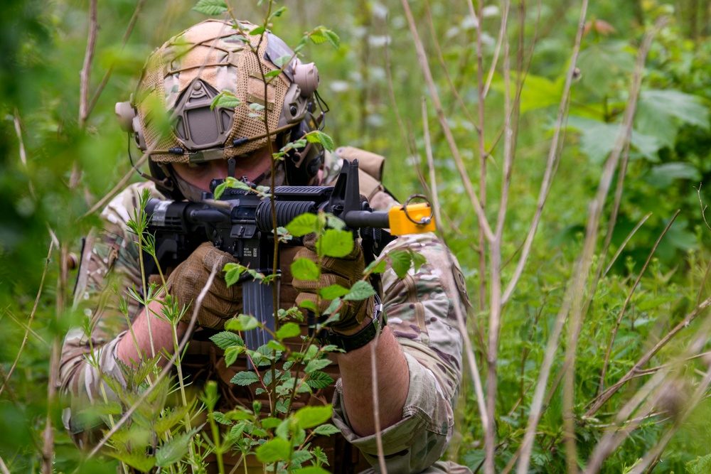 Belgian Special Forces Group operators during special operations exercise