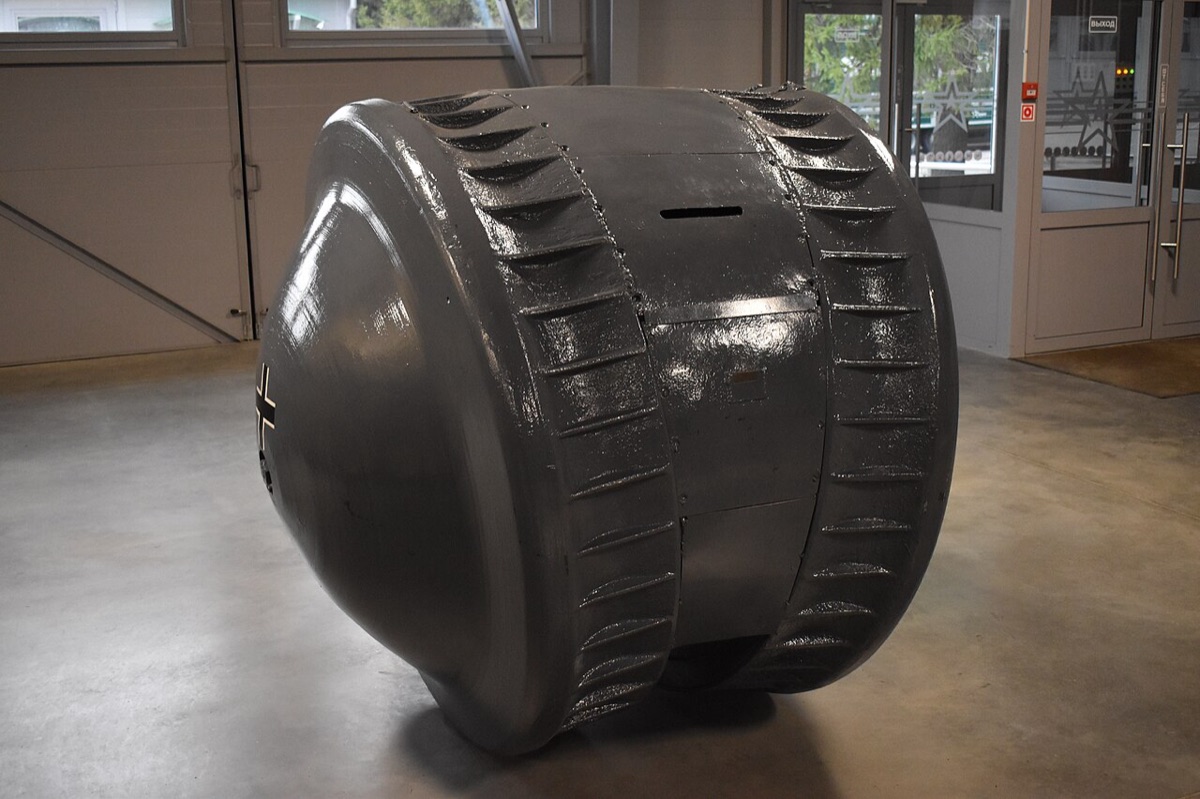 Kugelpanzer spherical tank at Kubinka Tank Museum in Russia