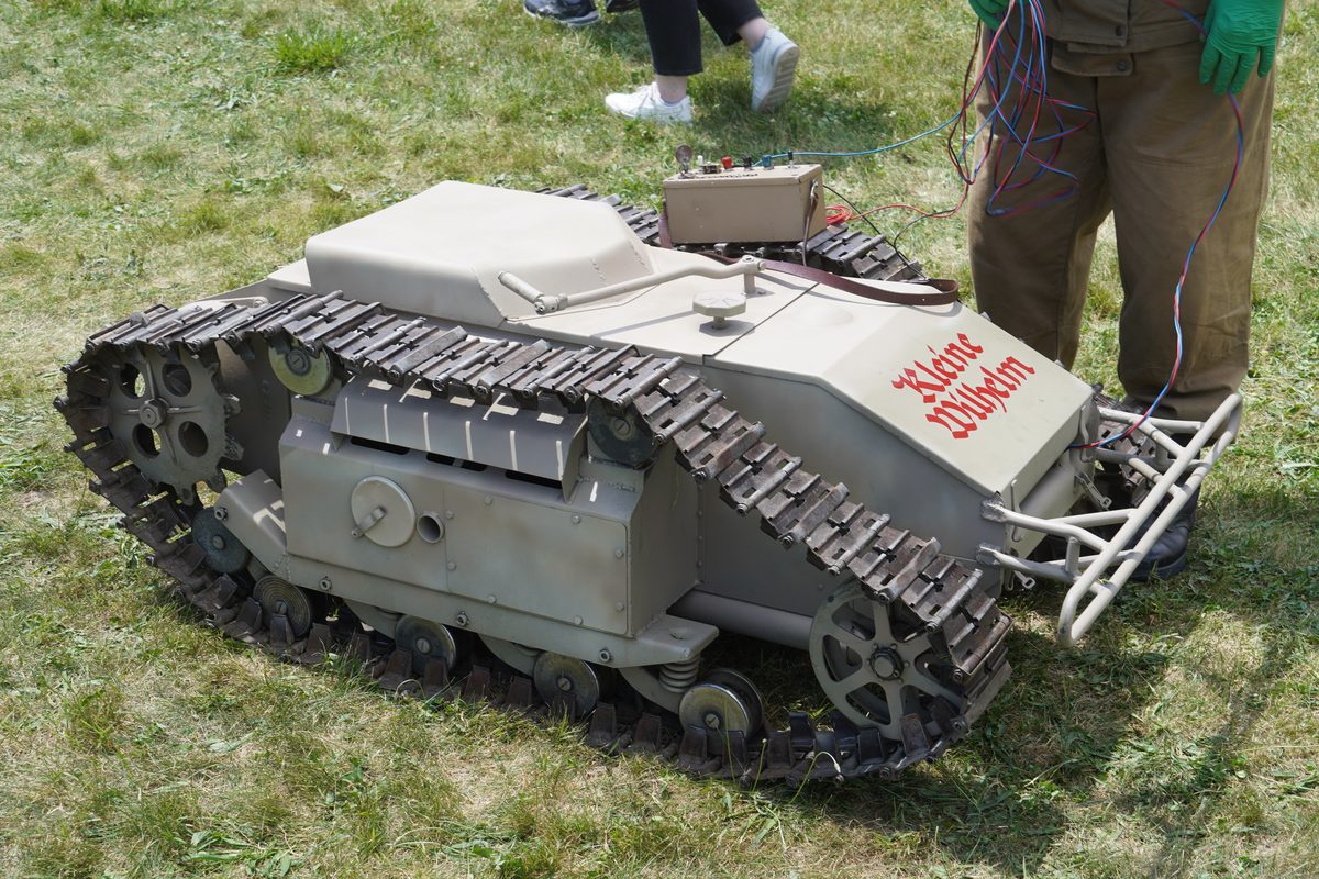 German Goliath tracked mine remote-controlled demolition vehicle from World War II