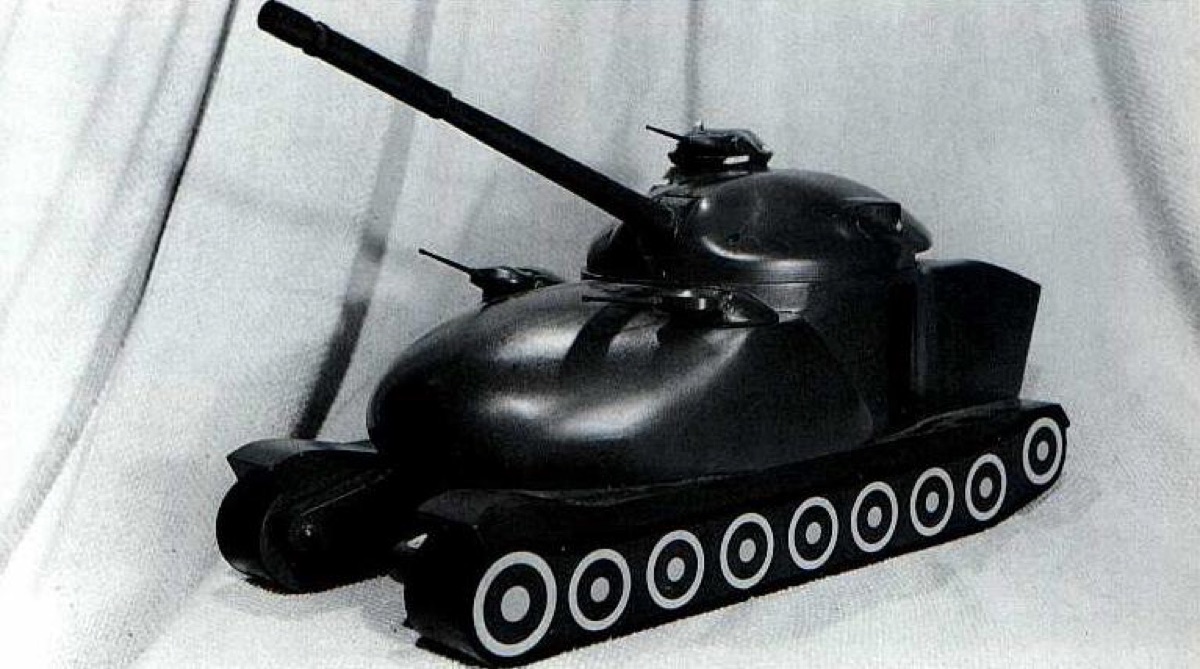 Chrysler TV-8 nuclear-powered tank concept illustration from the 1950s