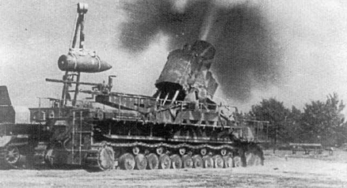 Karl-Gerat 600mm self-propelled mortar, one of the largest artillery pieces ever built