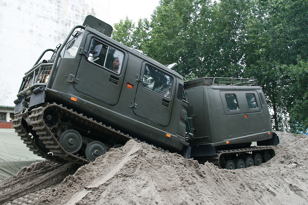 Bandvagn 206 articulated tracked carrier used by multiple NATO armies
