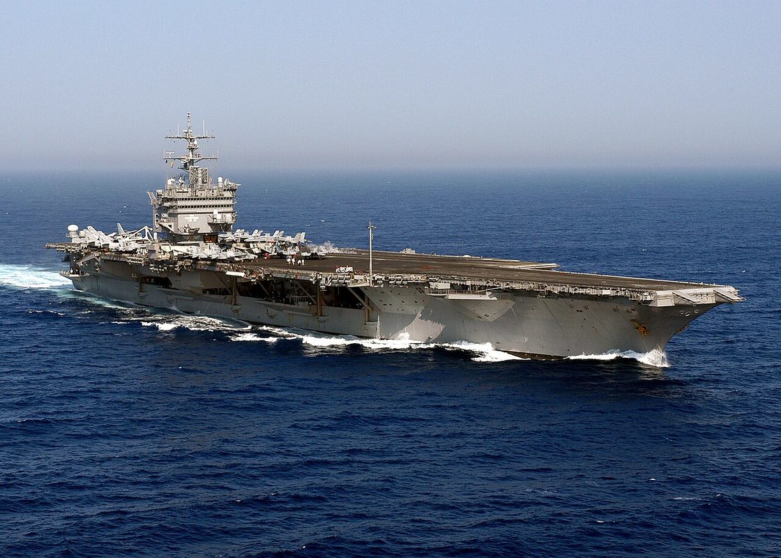 USS Enterprise CVN-65 nuclear aircraft carrier underway at sea