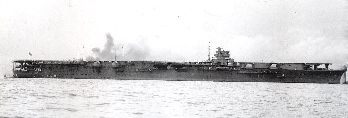 IJN Shokaku Japanese aircraft carrier at sea in the Pacific