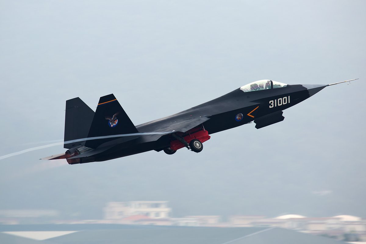 J-35 aircraft in production at Shenyang Aircraft Corporation facility