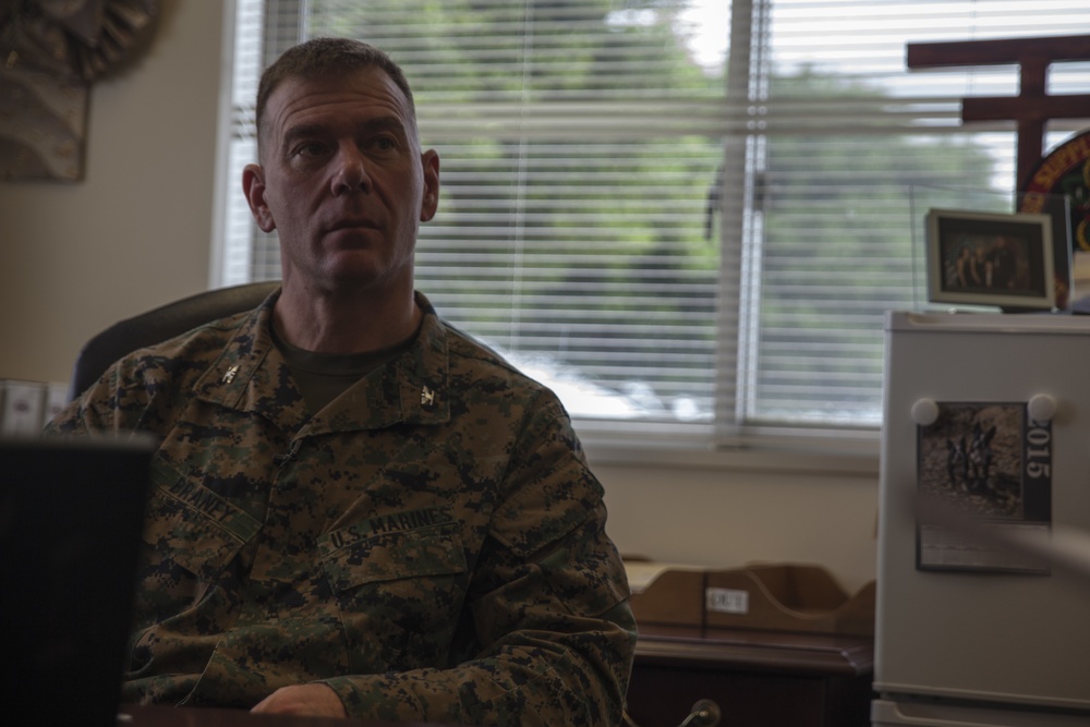 Marine sharing logistics knowledge with Japanese military