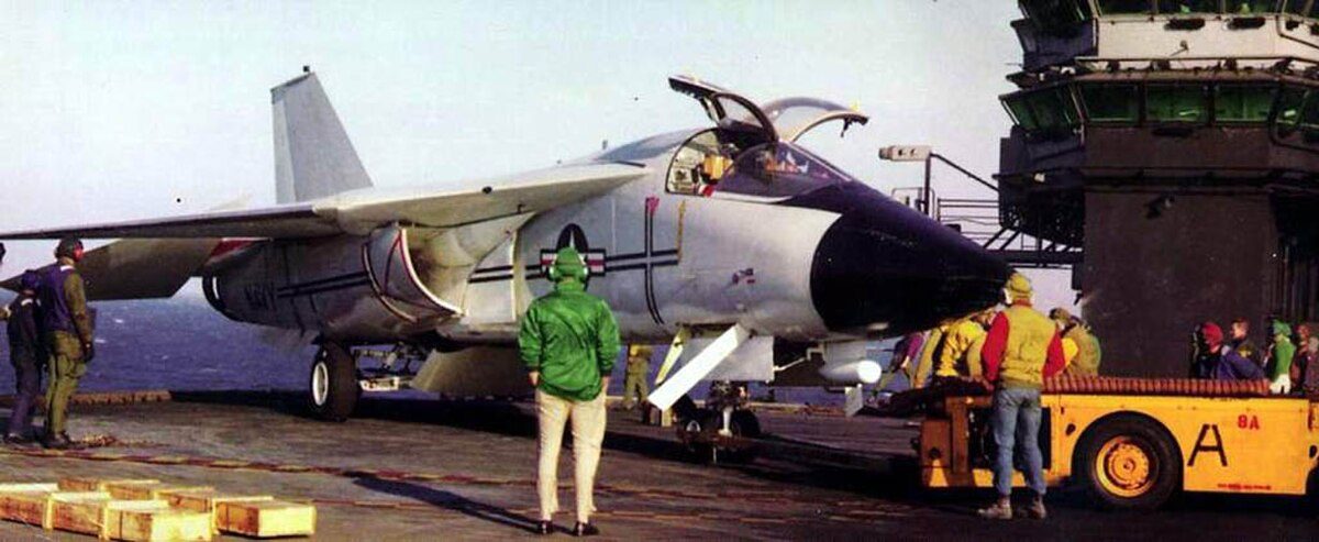 General Dynamics F-111B prototype on the ground, the troubled Navy variant of the TFX program that proved too heavy and sluggish for carrier operations