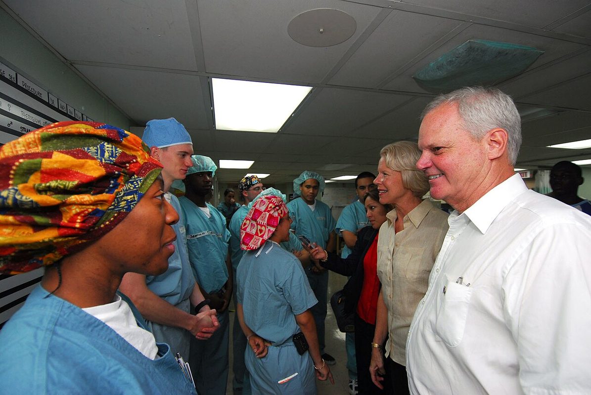 Operating room aboard a Navy hospital ship