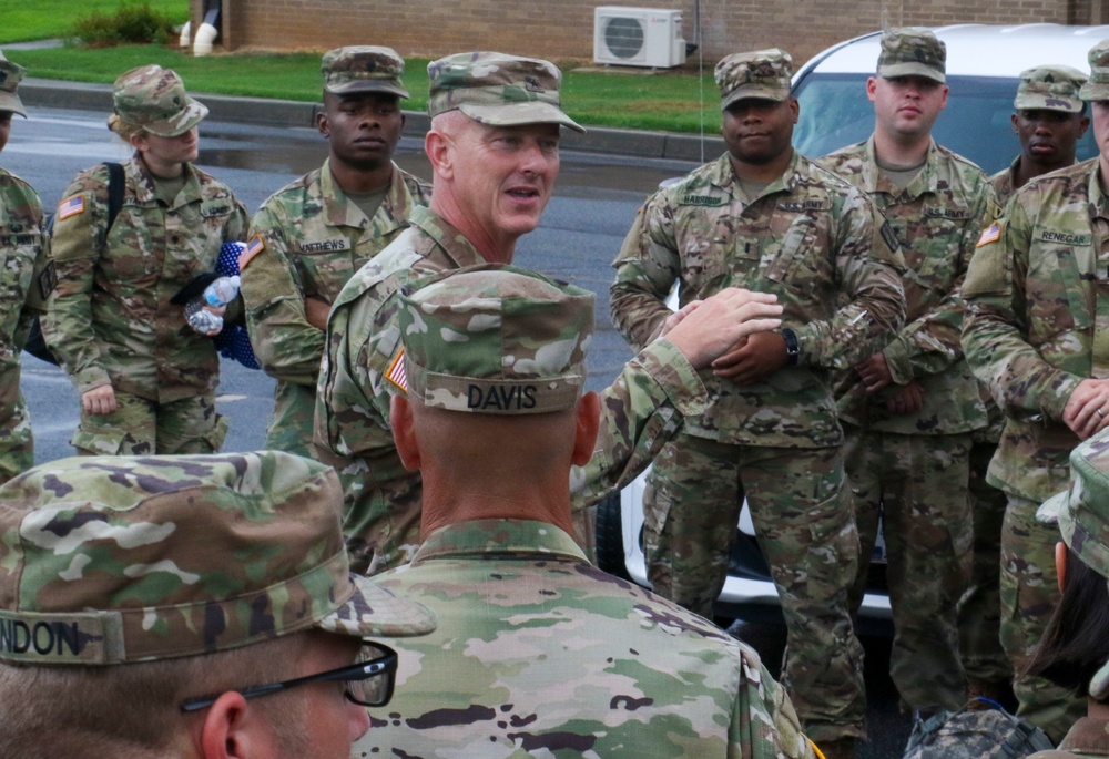 Military general during a briefing session