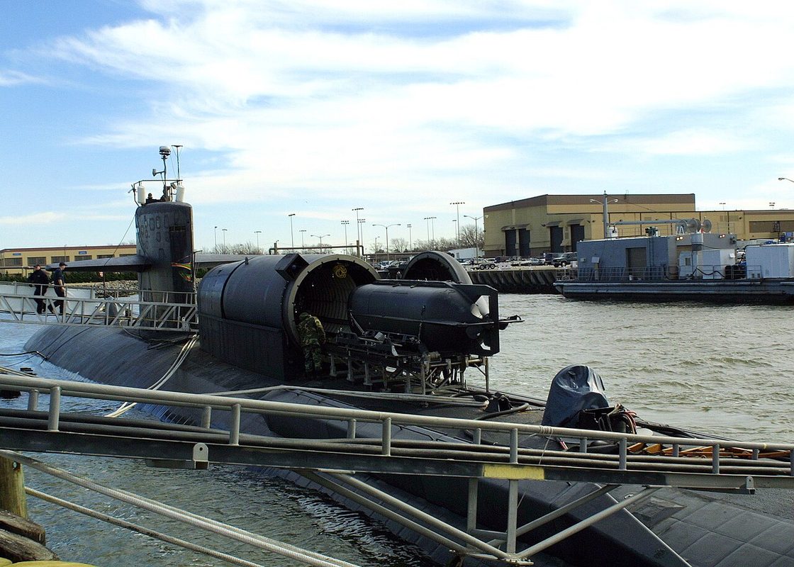 SEAL Delivery Vehicle being loaded or prepared for operations