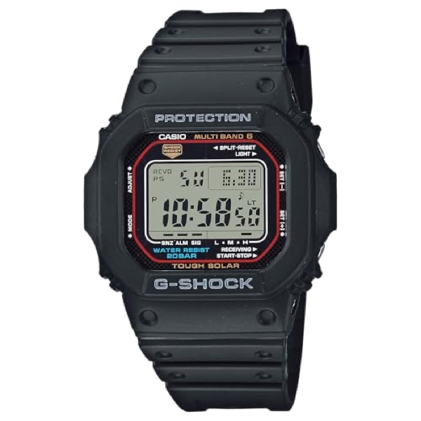 Casio G-Shock GW-M5610U solar atomic square watch with positive display