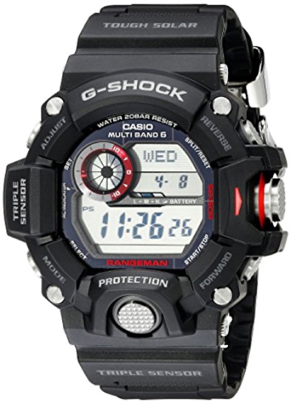 Casio G-Shock Rangeman GW-9400 with triple sensor and solar charging