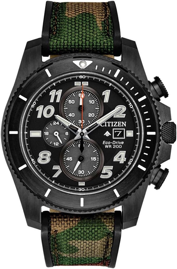 Citizen Promaster Tough BN0211 Eco-Drive watch with black dial and Super Titanium case