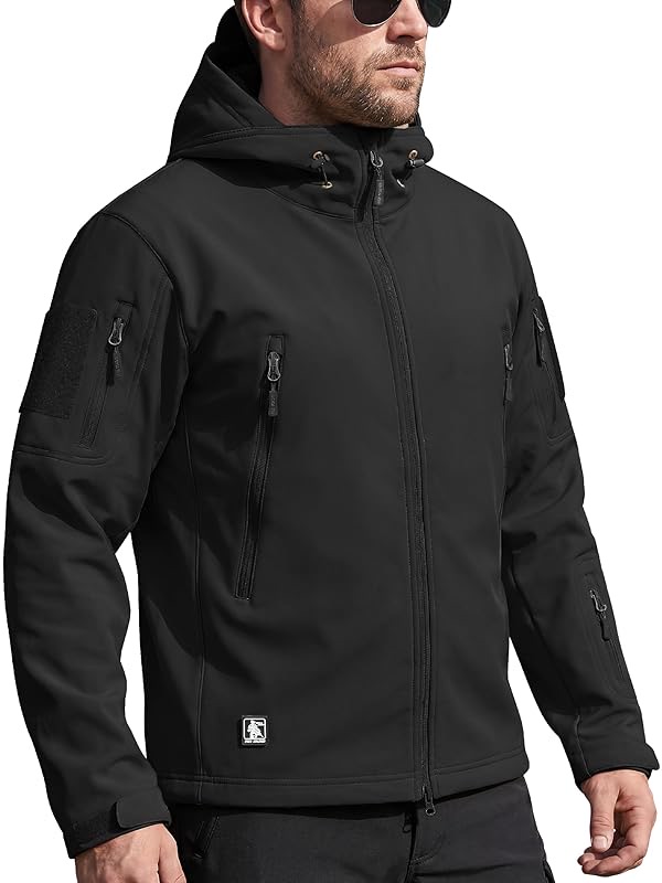 FREE SOLDIER tactical softshell jacket in dark green