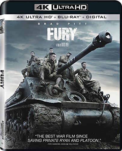 Fury 4K Ultra HD Blu-ray Brad Pitt tank film