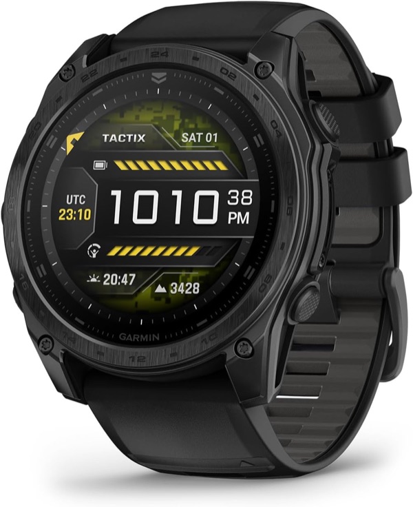 Garmin Tactix 8 AMOLED tactical GPS smartwatch with sapphire lens