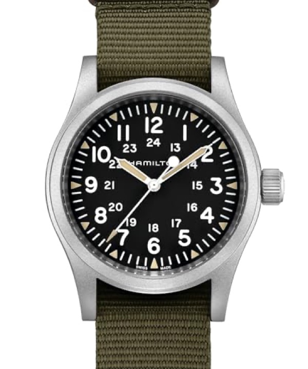 Hamilton Khaki Field Mechanical 38mm hand-wound military watch