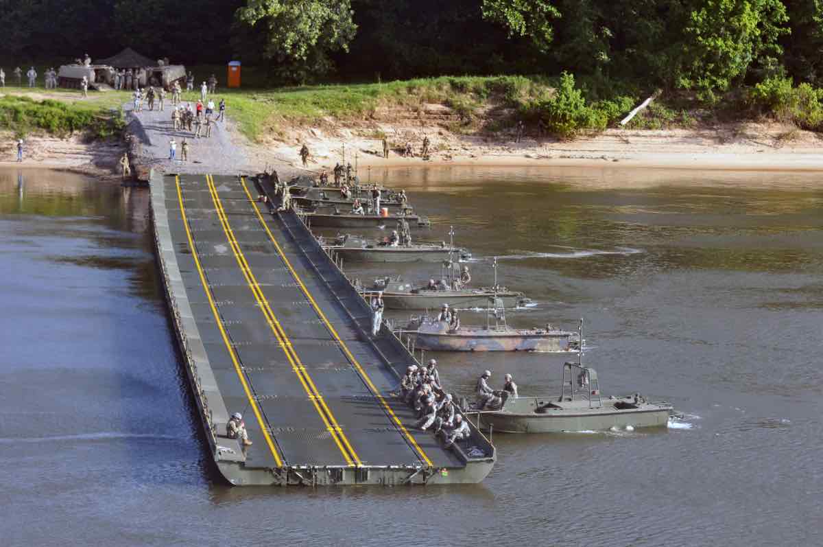 Improved Ribbon Bridge Halfway Set Up