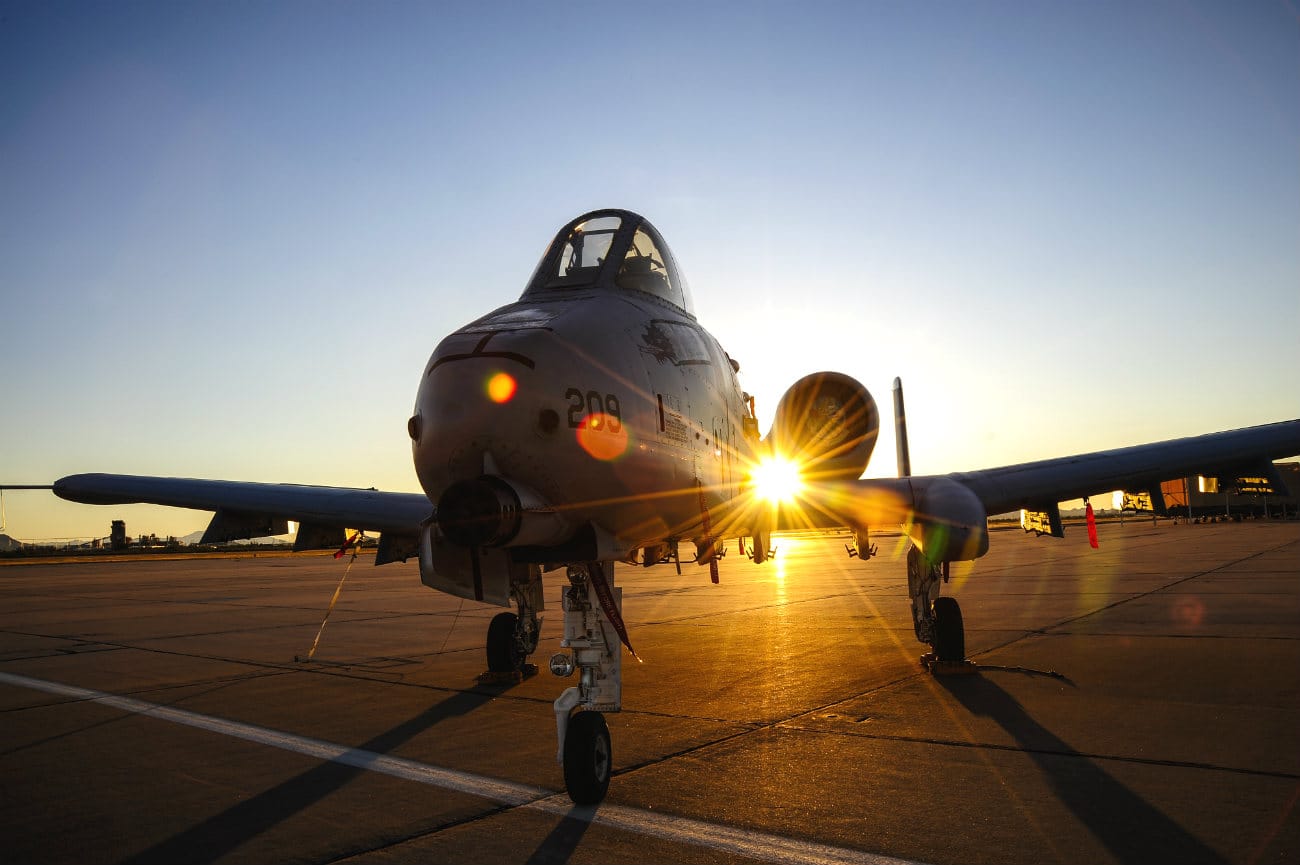 A-10 Aircraft Sunset