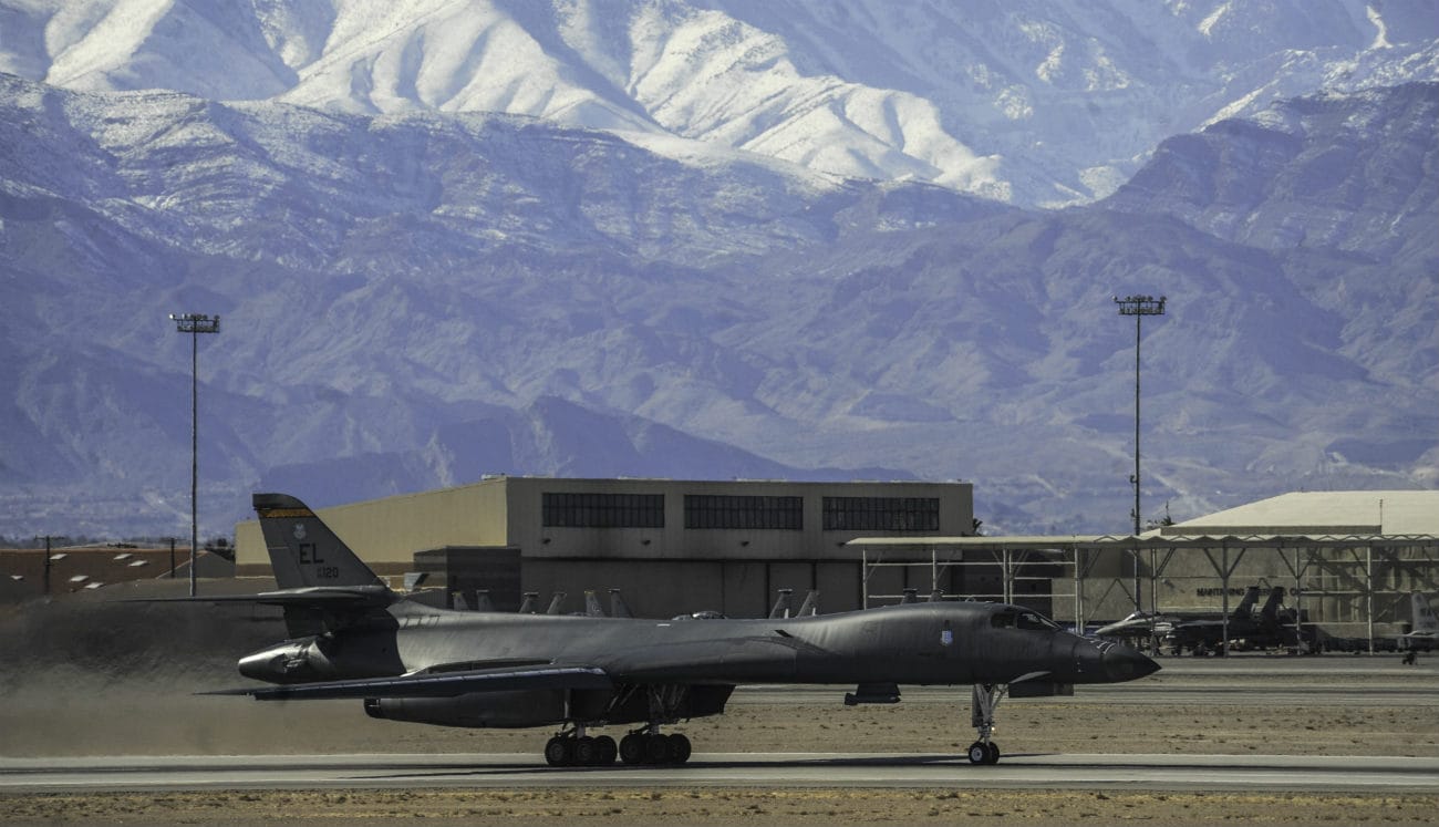 B-1b Lancer Mountain landing