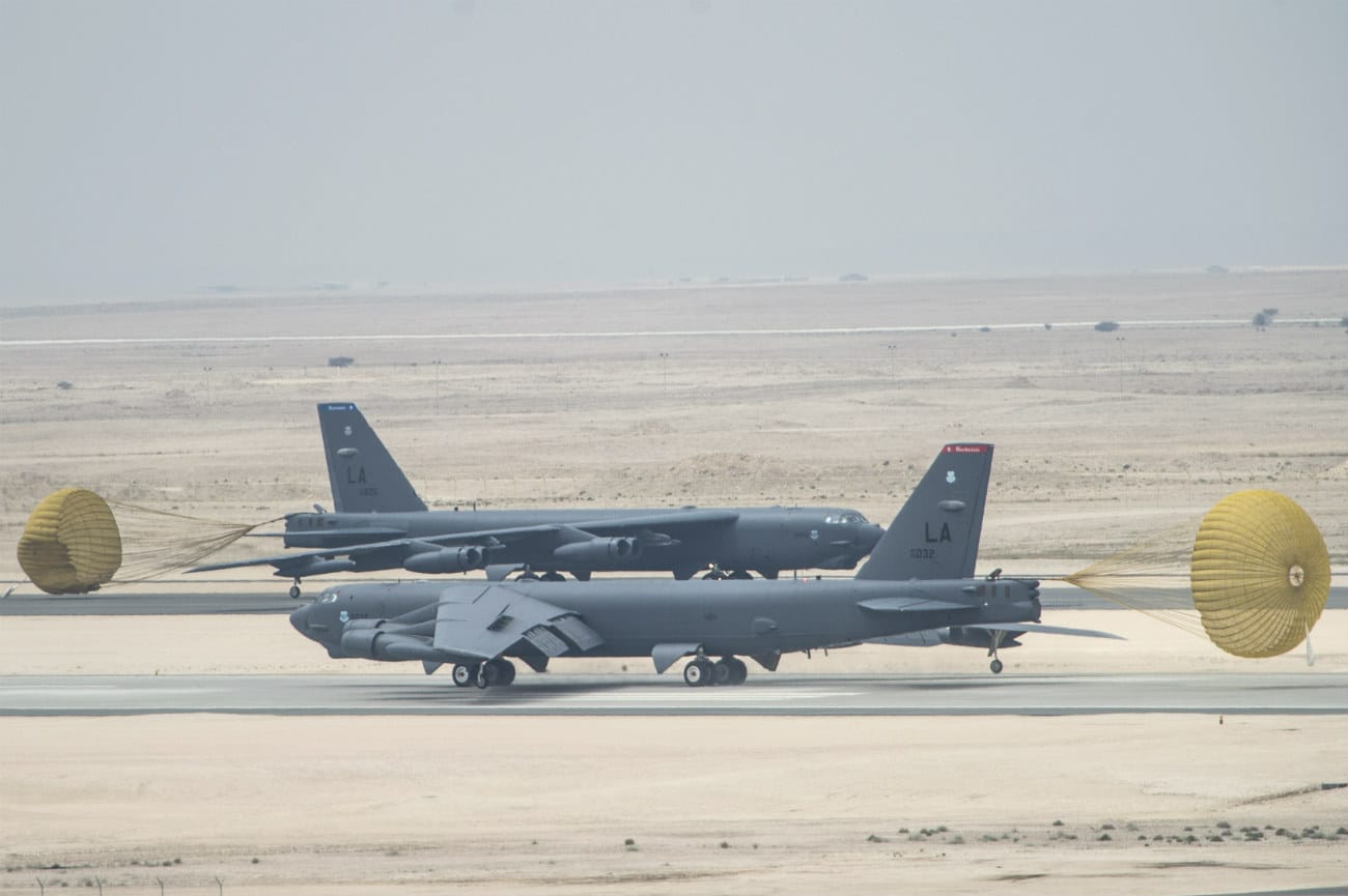 B-52s Parachute landings