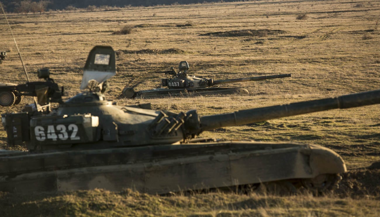 Battle tanks A-10