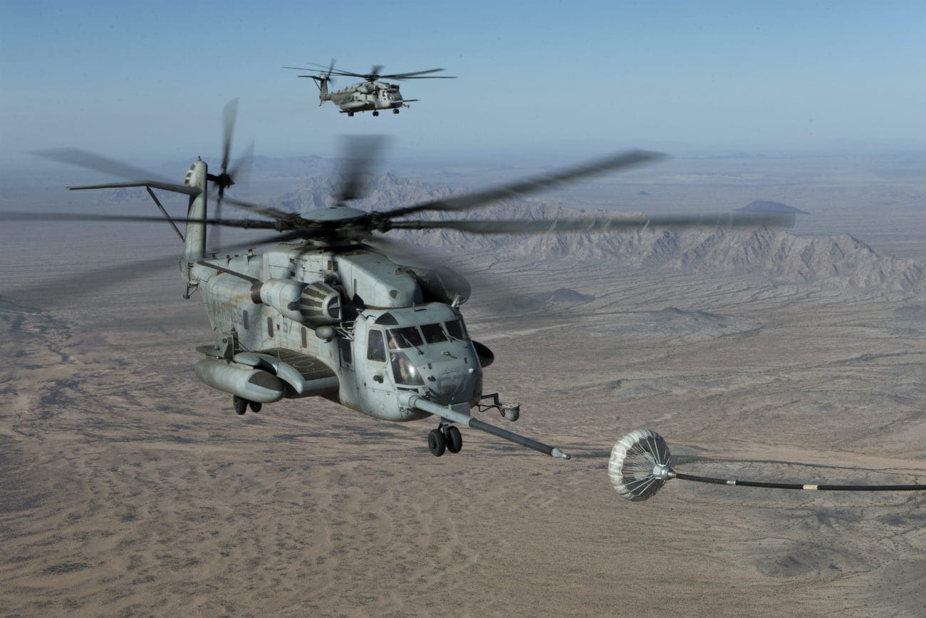CH-53 Images Sea Stallion Refuels in Air