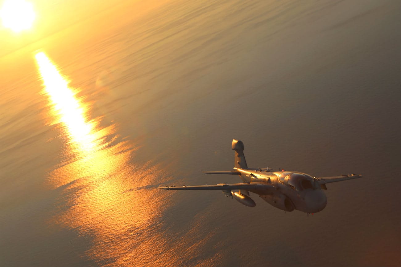 EA-6b Prowler sunset