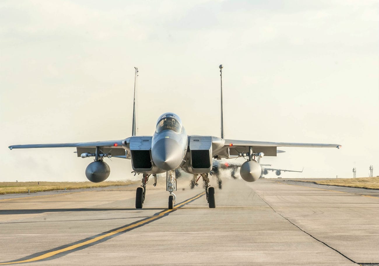 F-15 Eagles Images taxis