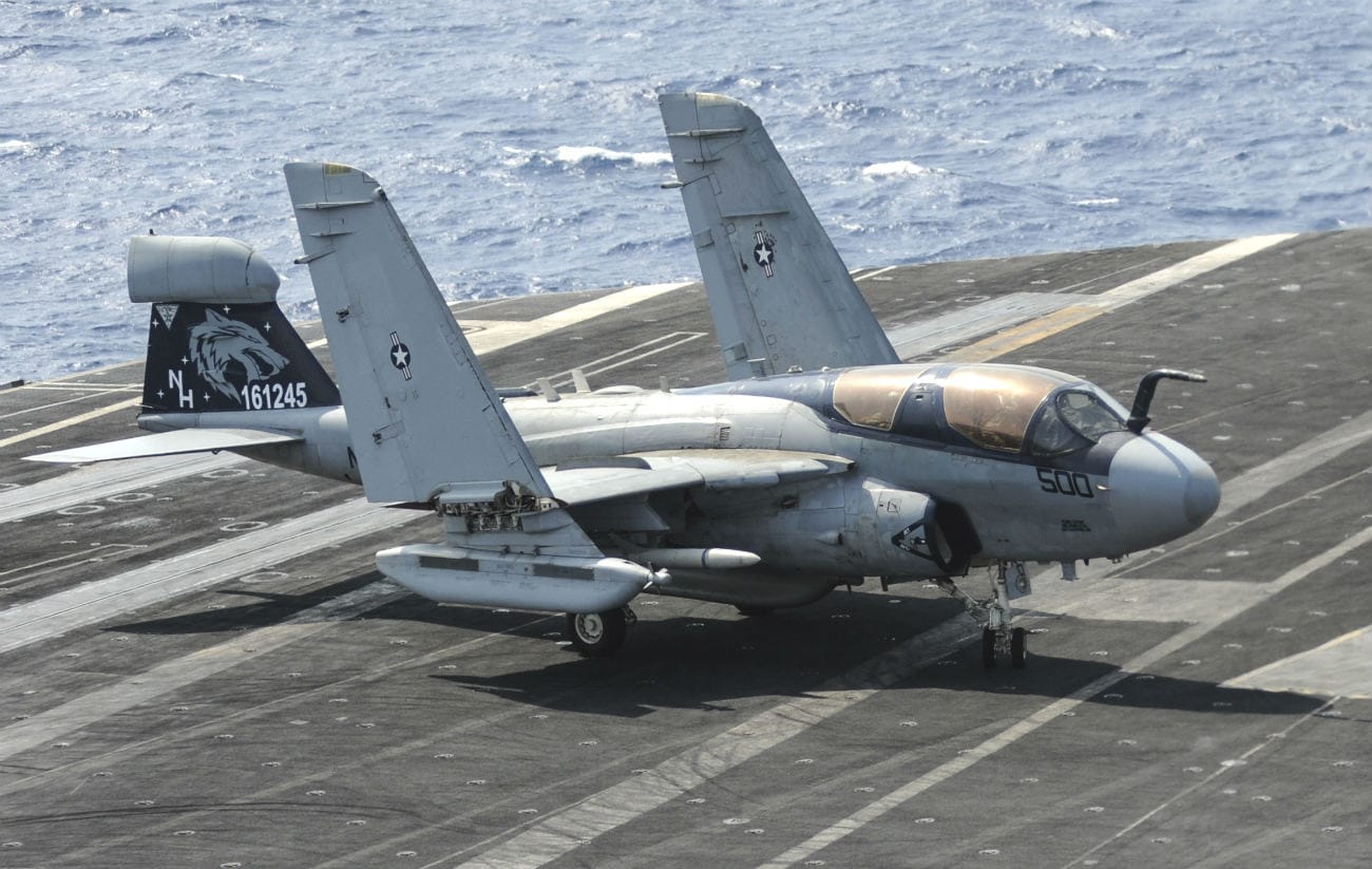 Prowler Aircraft Folded up