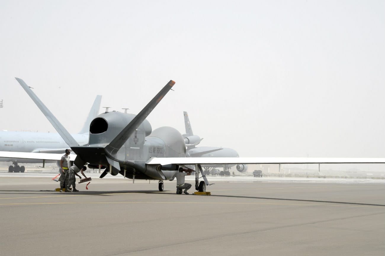 RQ-4 Aircraft tail