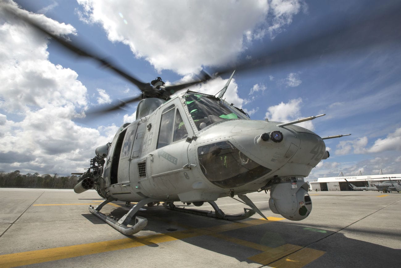 UH-1 Huey Parked
