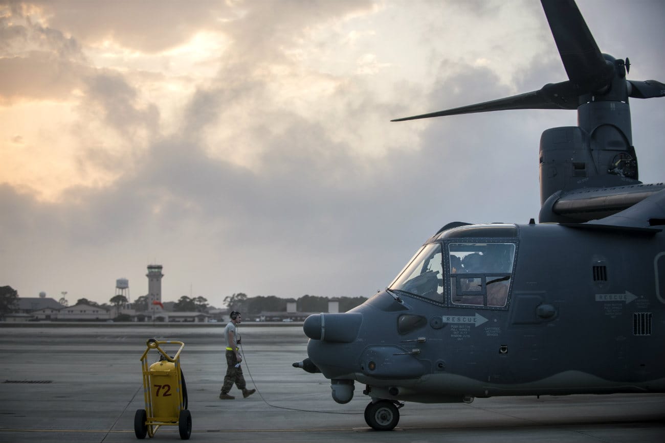 V-22 Osprey preflight checks